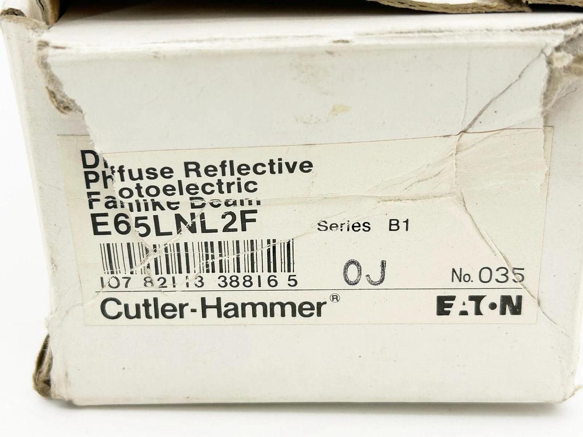 New Cutler Hammer E65LNL2F Diffuse-Reflective Photelectric Sensor 80MA Max 24VDC