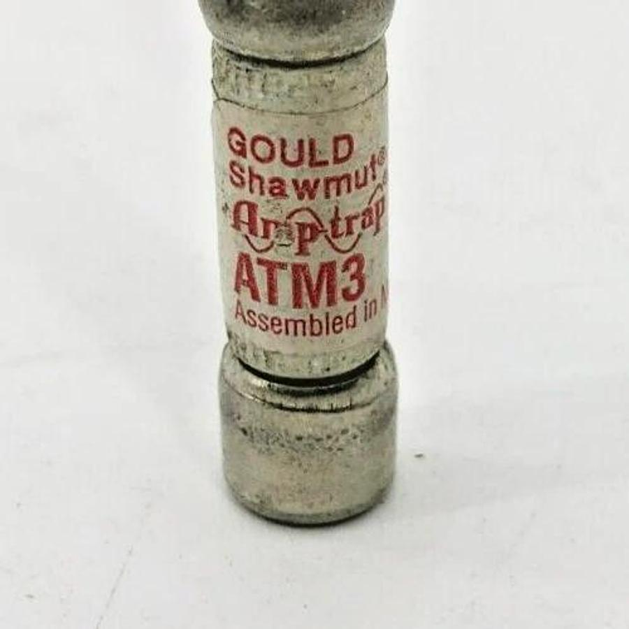Lot of 6 New Gould Shawmut ATM3 Time Delay Fuses 3A 600VAC 500VDC