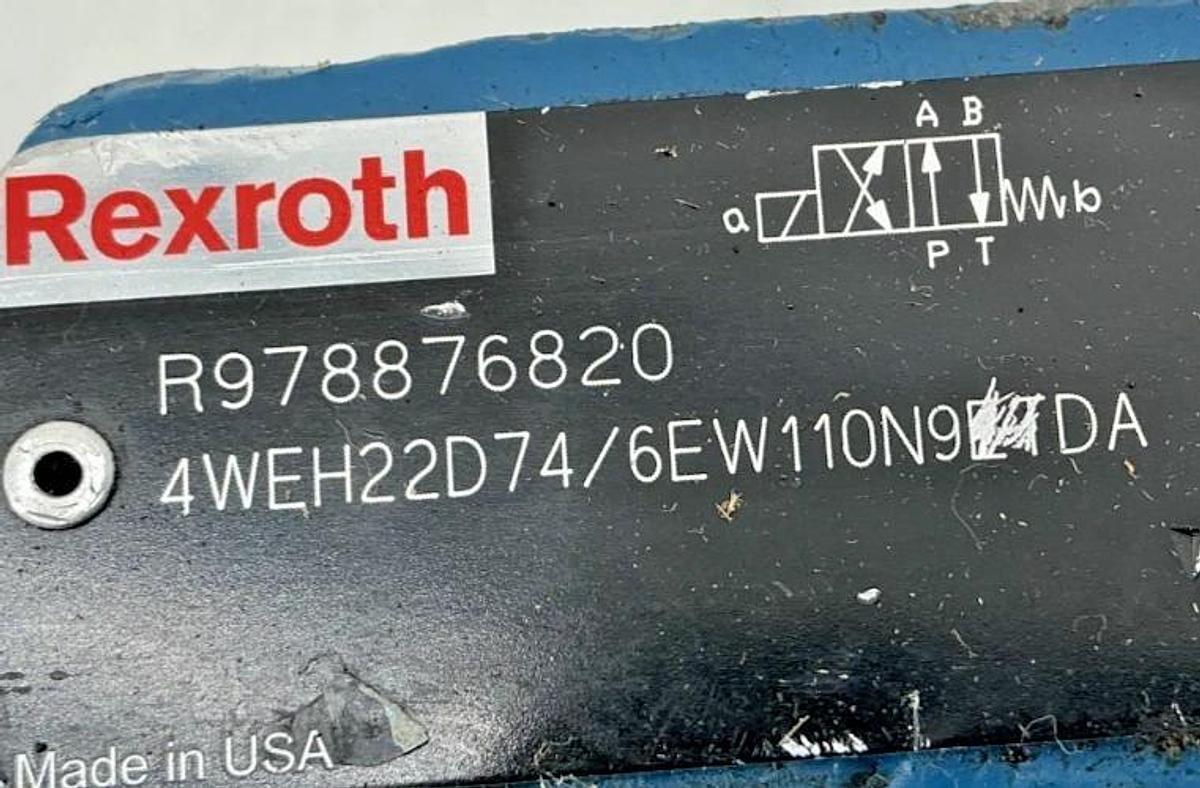 Used Rexroth R978876820 4WEH22D74/6EW110N9ETDA Directional Control Valve 4-Way