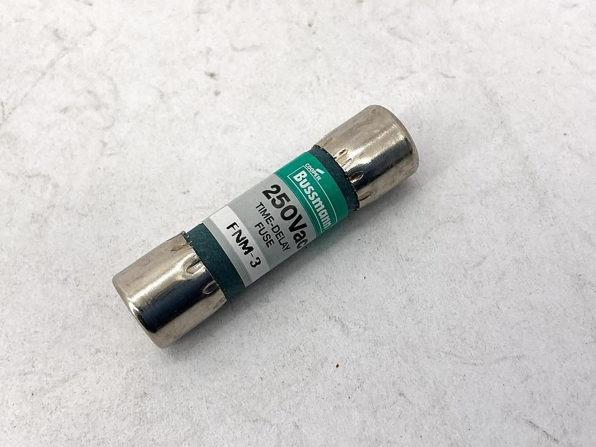 New Bussmann FNM-3 250Vac Time-Delay Fuse 3A 250V Box of 10