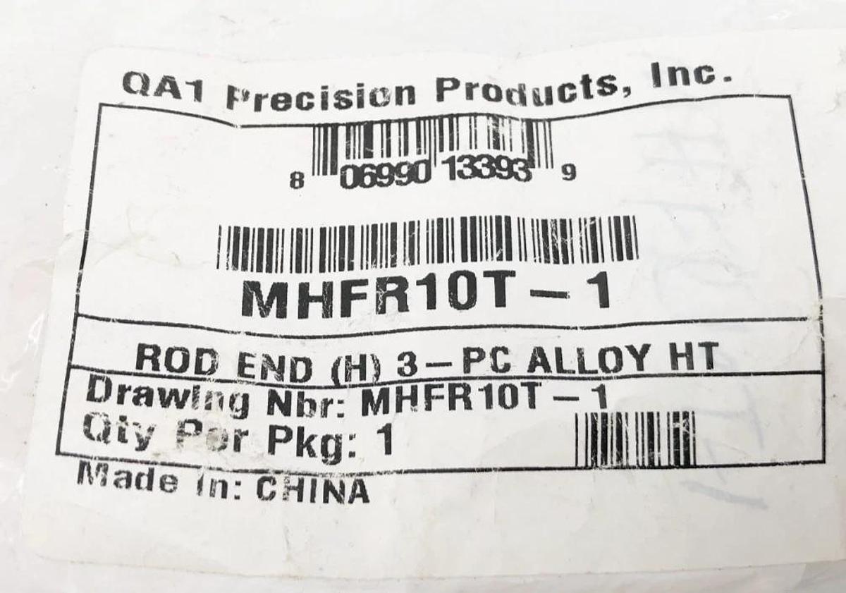 New QA1 Precision MHFR10T-1 Rod End 10mm M10x1.25 RH Female - No Box