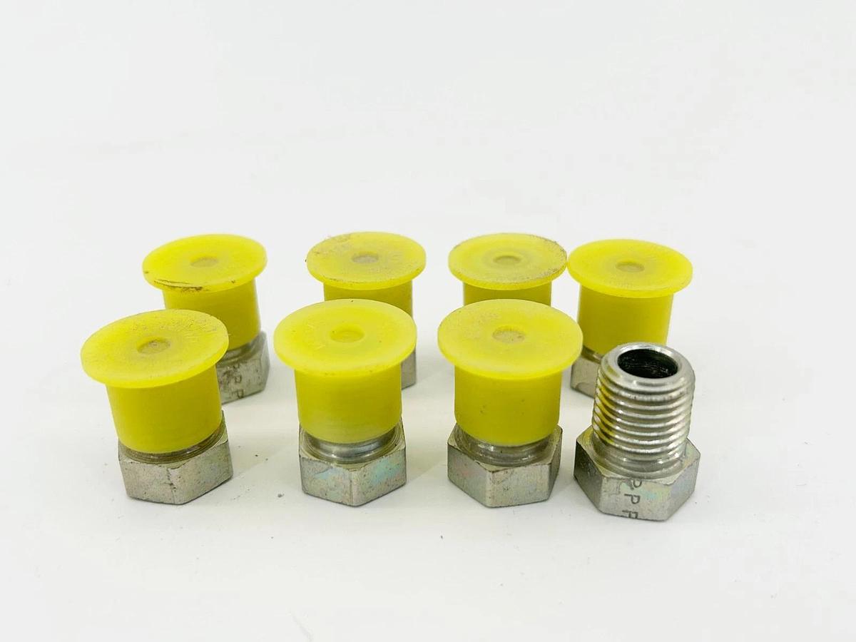 New Lot of 8 Parker 0102-4-2 JD Style Fitting Hydraulic Grease Fitting