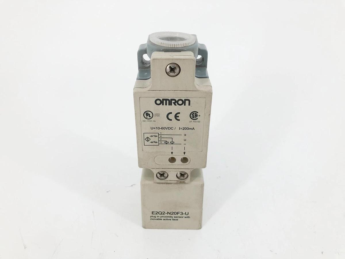 New Omron E2Q2-N20F3-U Proximity Sensor 10-60VDC - No Box