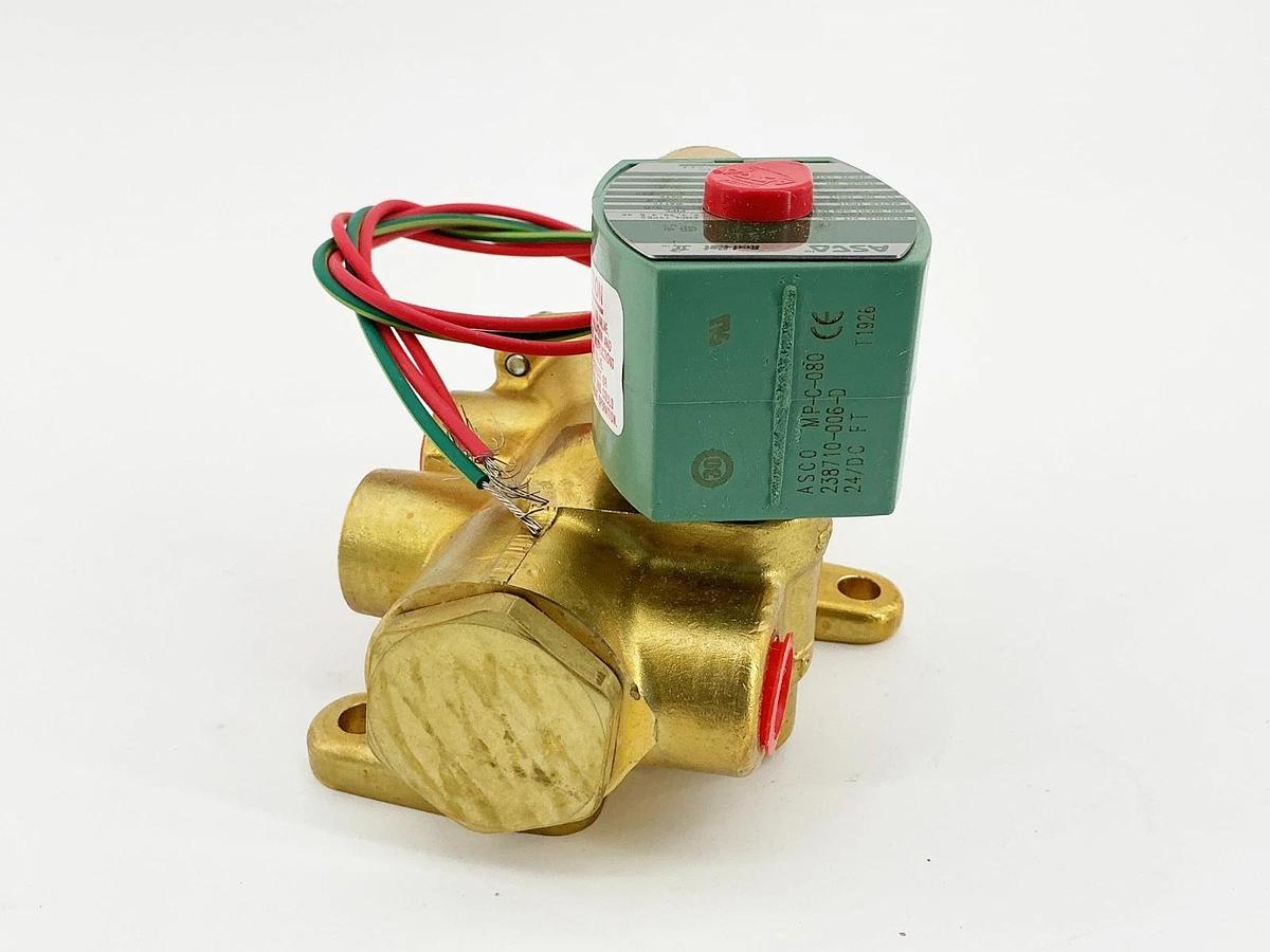 New Asco 8344G072 24VDC Solenoid Valve 10-125PSI 3/8" Pipe 11.6W