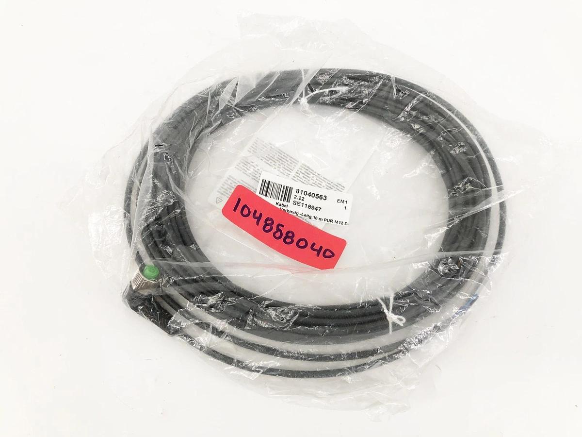 New Murr Elektronik 7000-12321-6331000 Cordset Right Angle M12 Black 22 AWG 4A