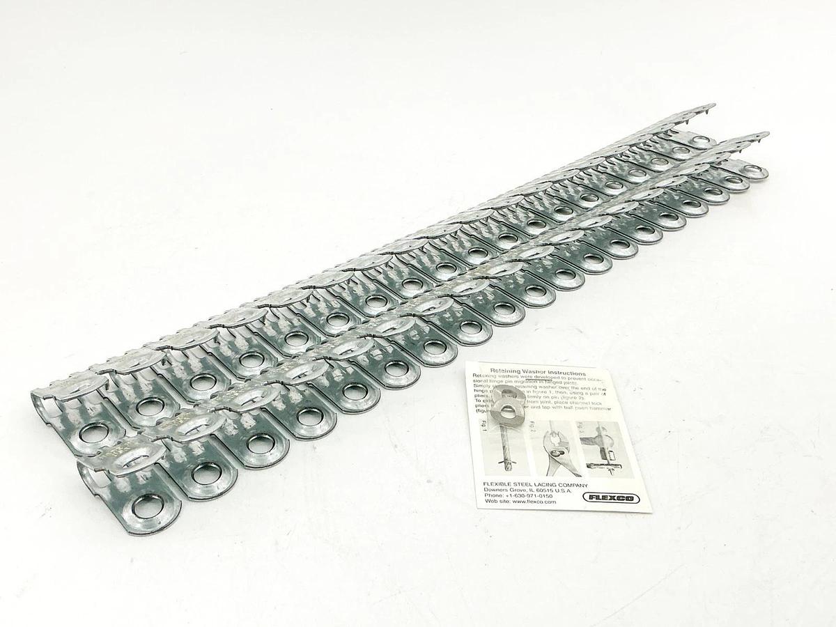 New Flexco 40004 Hinged Belt Fasteners Steel 1 Joint for 20" Belt 375XJ20NC