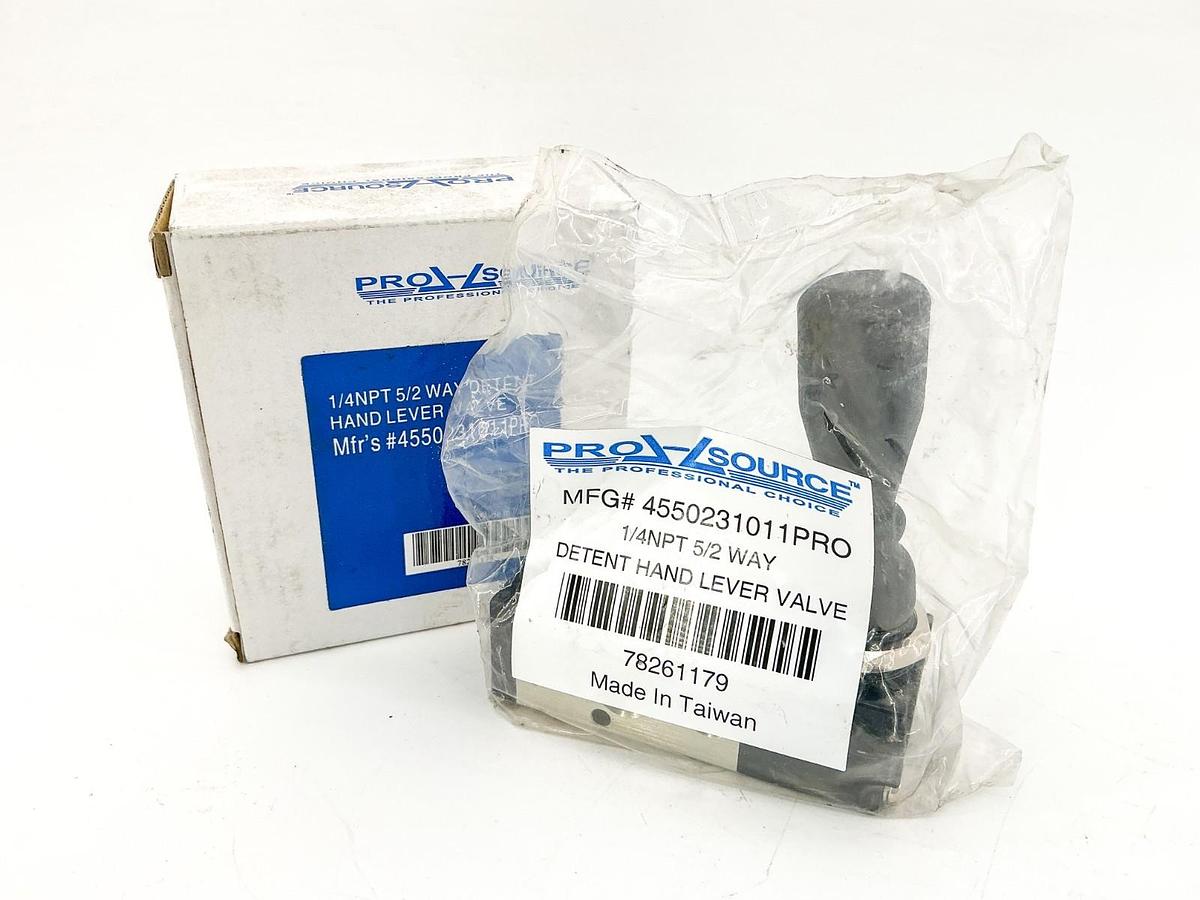 New Pro Source 4550231011PRO 1/4NPT 5/2 Way Detent Hand Lever Valve 0-128PSI