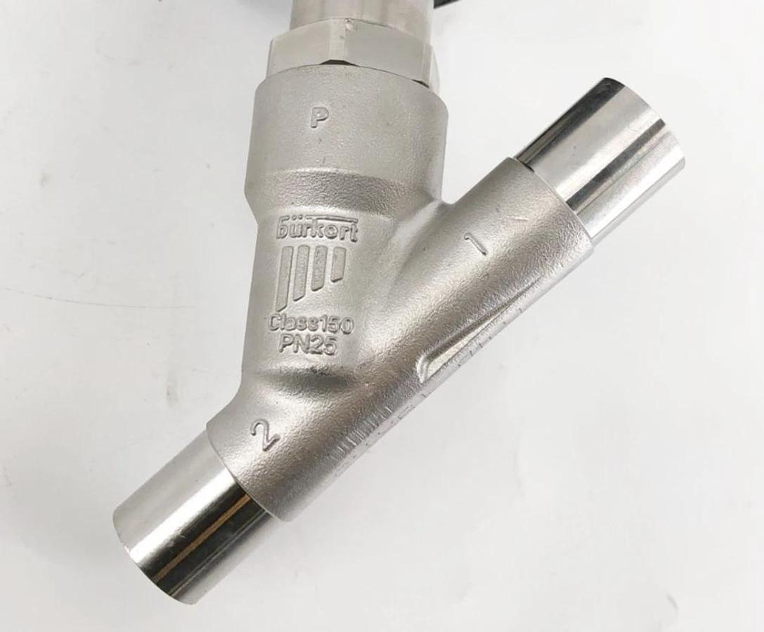 New Burkert 2100A-PTFE-Kv5,0 Valve w/ 8691-E3-..-0PU02 Pilot 00188126 00227262