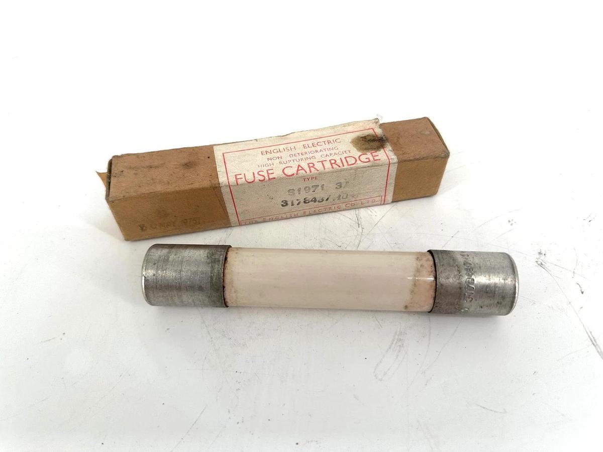 New English Electric 317B487H04 Non-Deteriorating High Rupturing Cap. Fuse 3A