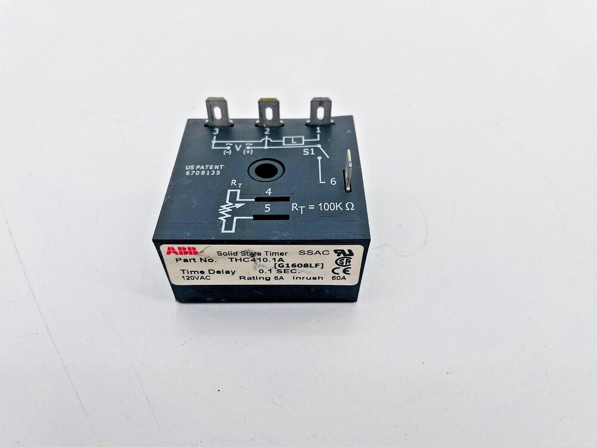 Used ABB THC410.1A Solid State Timer 120V 0.1 Sec Delay