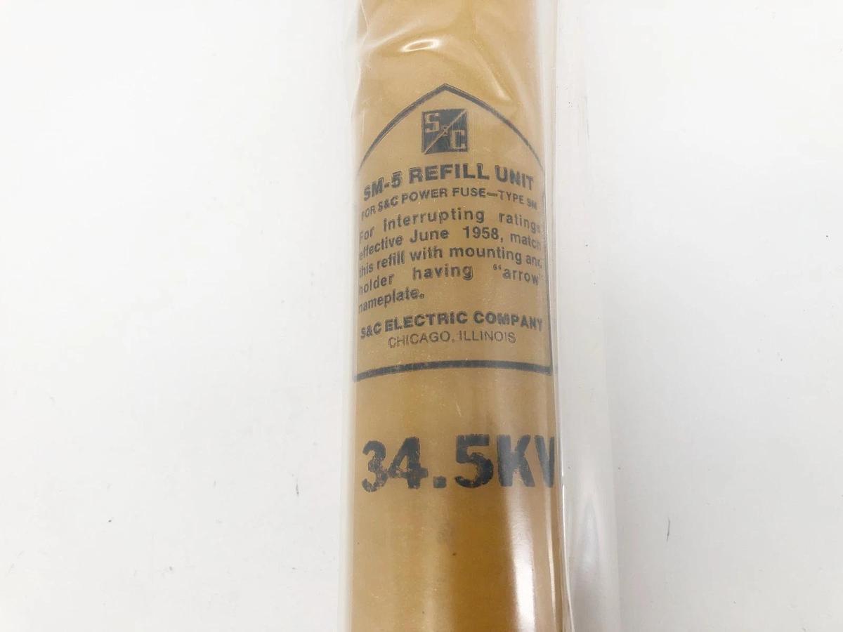 New S&C 134500R4 SM-5 Fuse Refill 34.5 kV 300E Amps