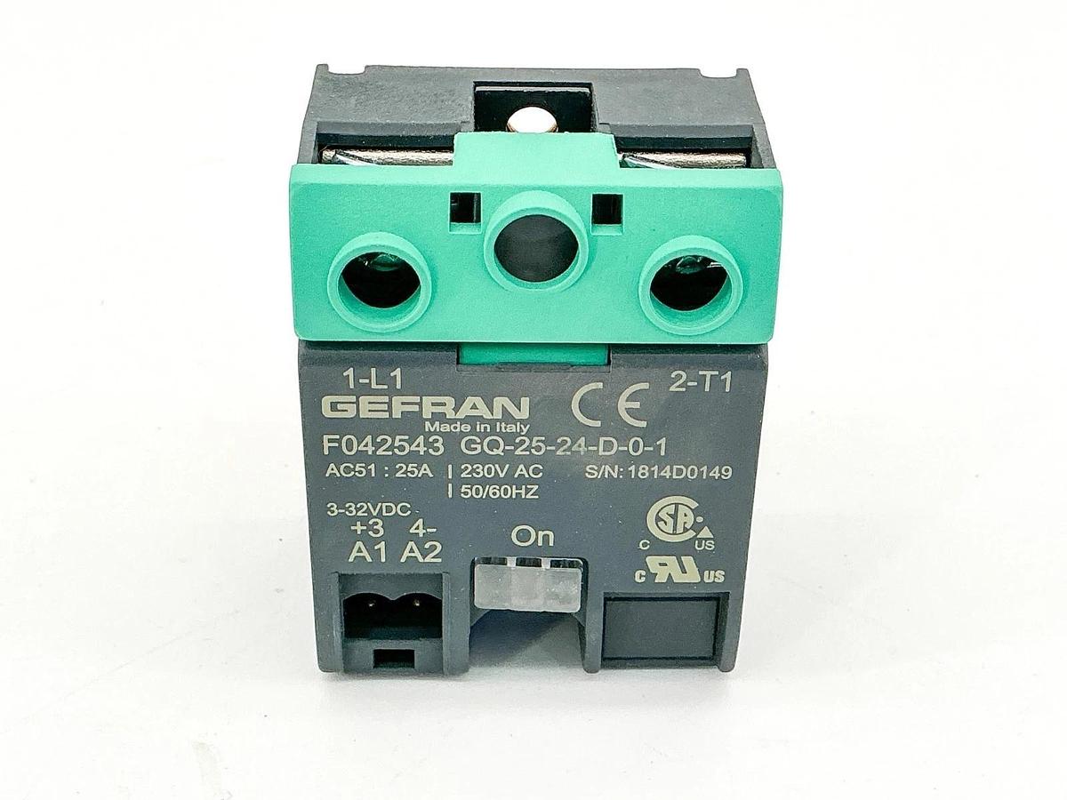 New Gefran F042543 GQ-25-24-D-0-1 Solid State Relay 25A 230V