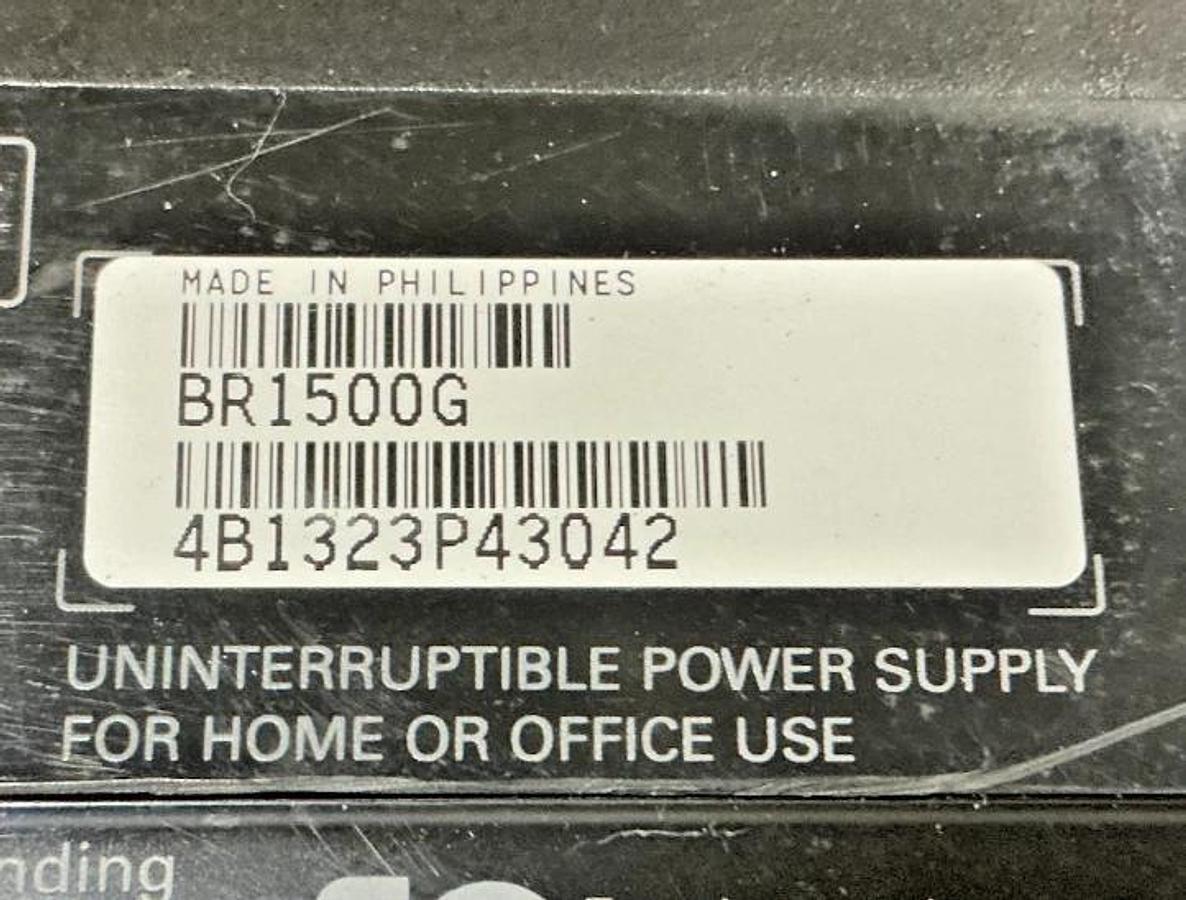 Used APC BR1500G Uninterruptible Power Supply 12A 120V 50/60HZ MISSING BATTERY