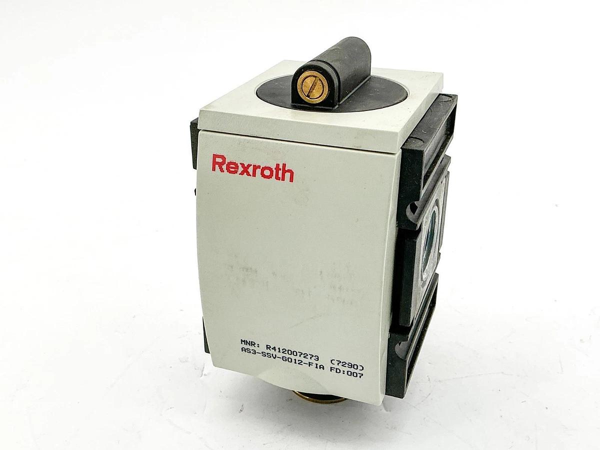 New Rexroth R412007273 Pneumatic Valve 16Bar 1600kPa AS3-SSV-G012-FIA
