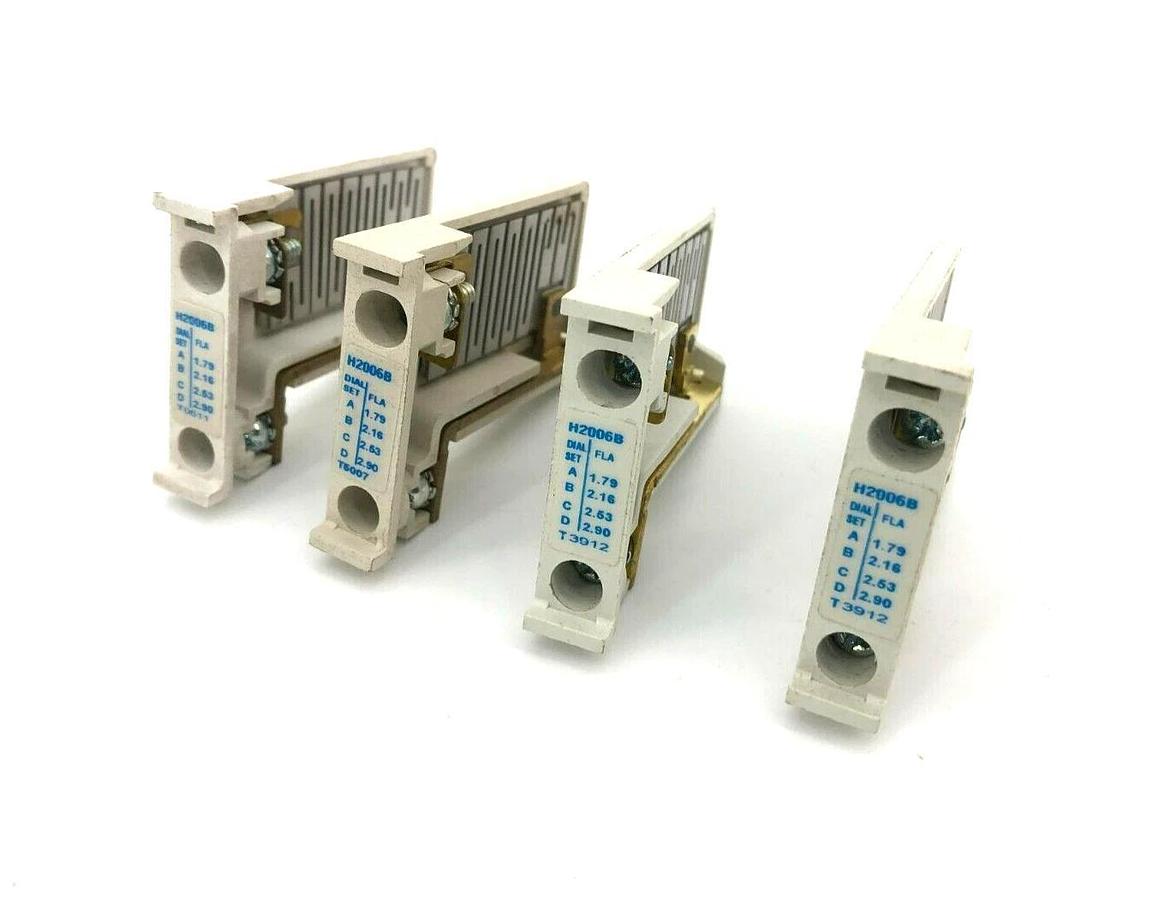 Lot of 4 New Eaton Cutler-Hammer H2006B Heater Packs, 1.79-2.90 A - No Box