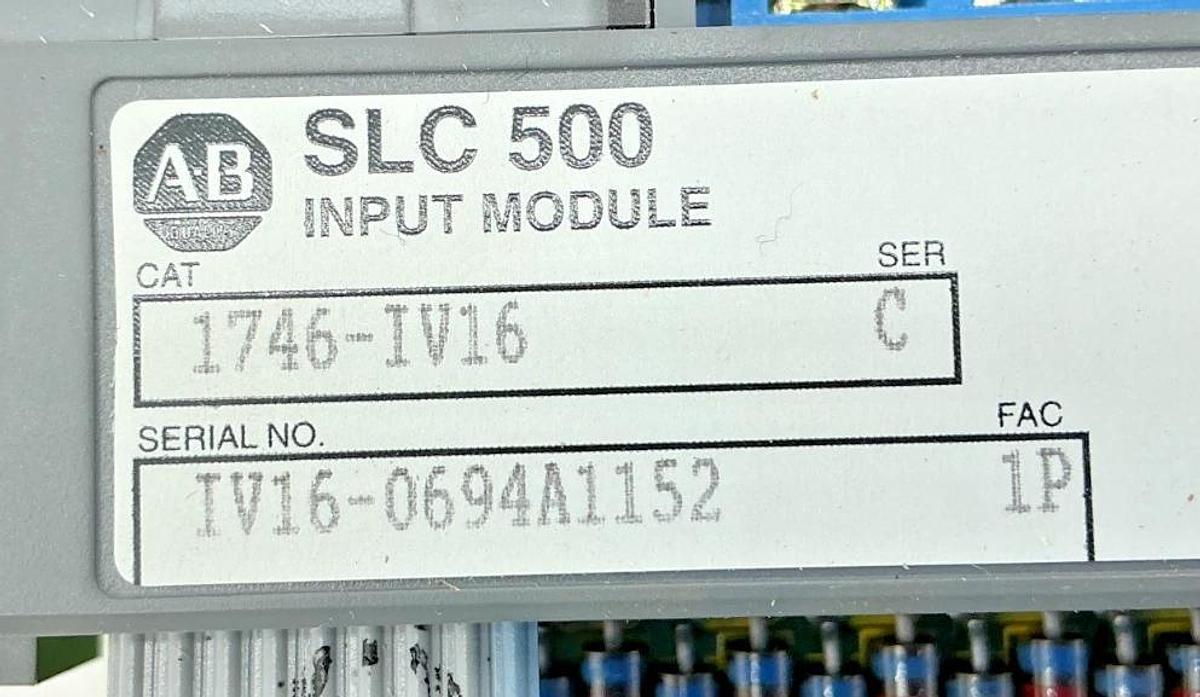 New Allen Bradley 1746-IV16 Ser C Input Module 16-Inputs 10/30VDC