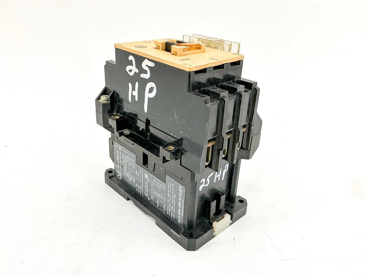 Used Allen Bradley 100-A38ND3 Contactor 110/120V 3PH 30HP 38A