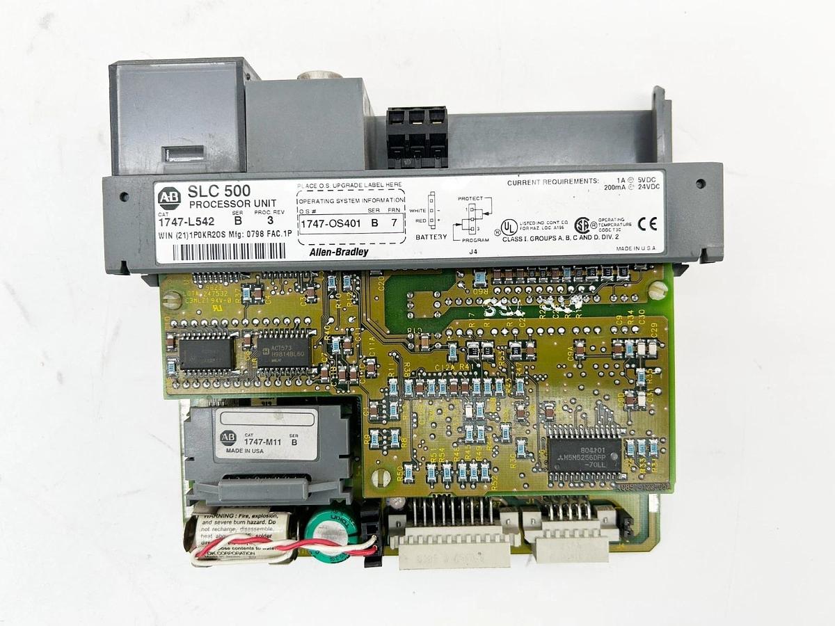 Used Allen Bradley 1747-L542 Processor Unit 24VDC 1000MA Ser.B