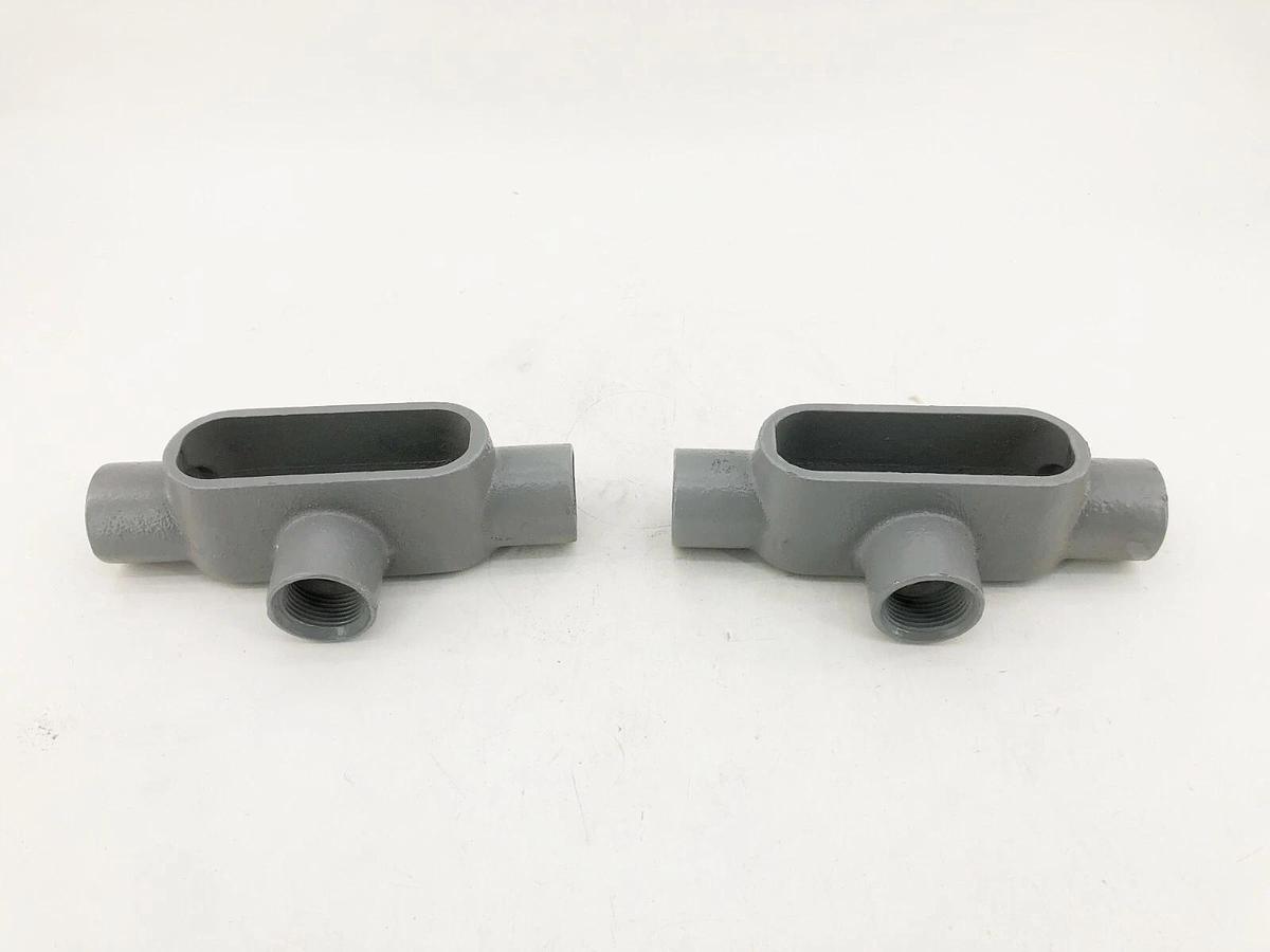 Box of 2 New Killark T37 Conduit Bodies 1" Trade Size