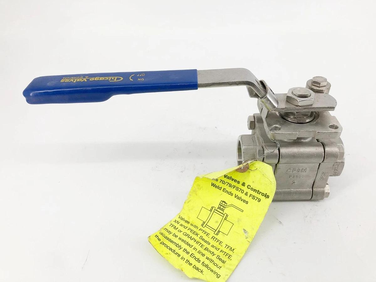 New Chicago Valves 796666RMMSW010 Ball Valve 1" CF8M - No Box