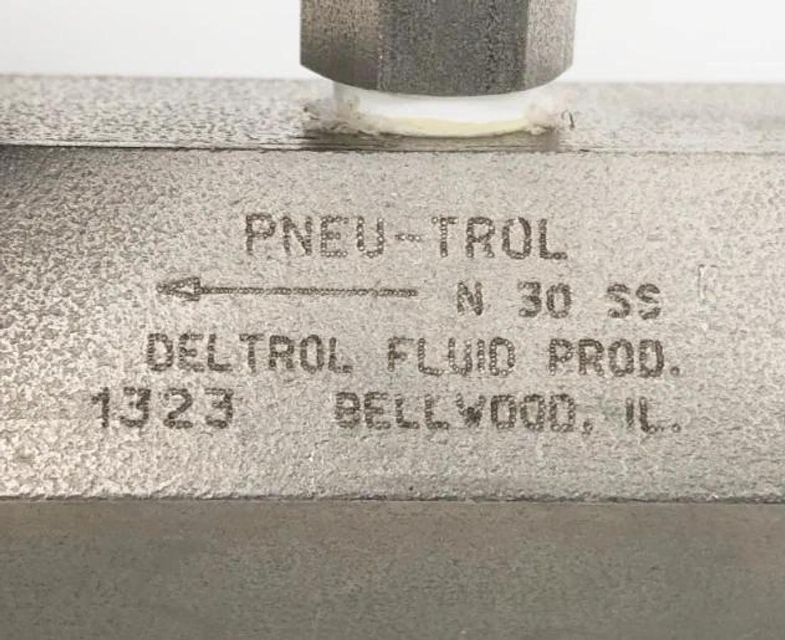New Deltrol N30SSK Flow Control Valve 1/2" NPTF 5000psi 10001-17