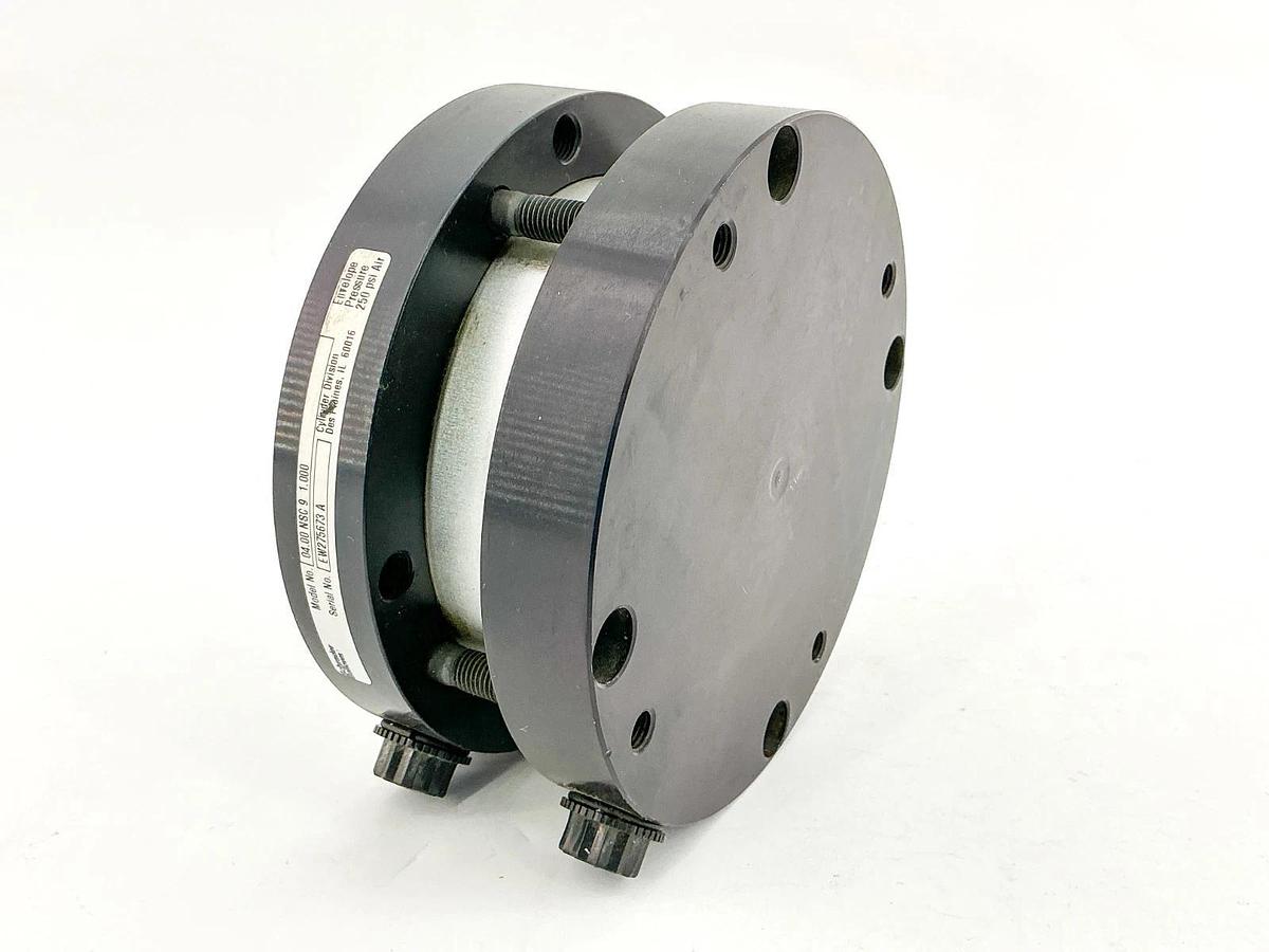 Used Schrader Bellows 04.00NSC9-1.00 Pneumatic Cylinder 4" Bore 1" Stroke 250PSI