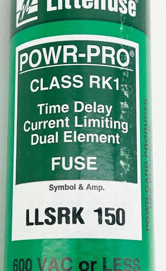 New Littelfuse LLSRK150 Time Delay Dual Element Fuse 150A 600V Class RK1