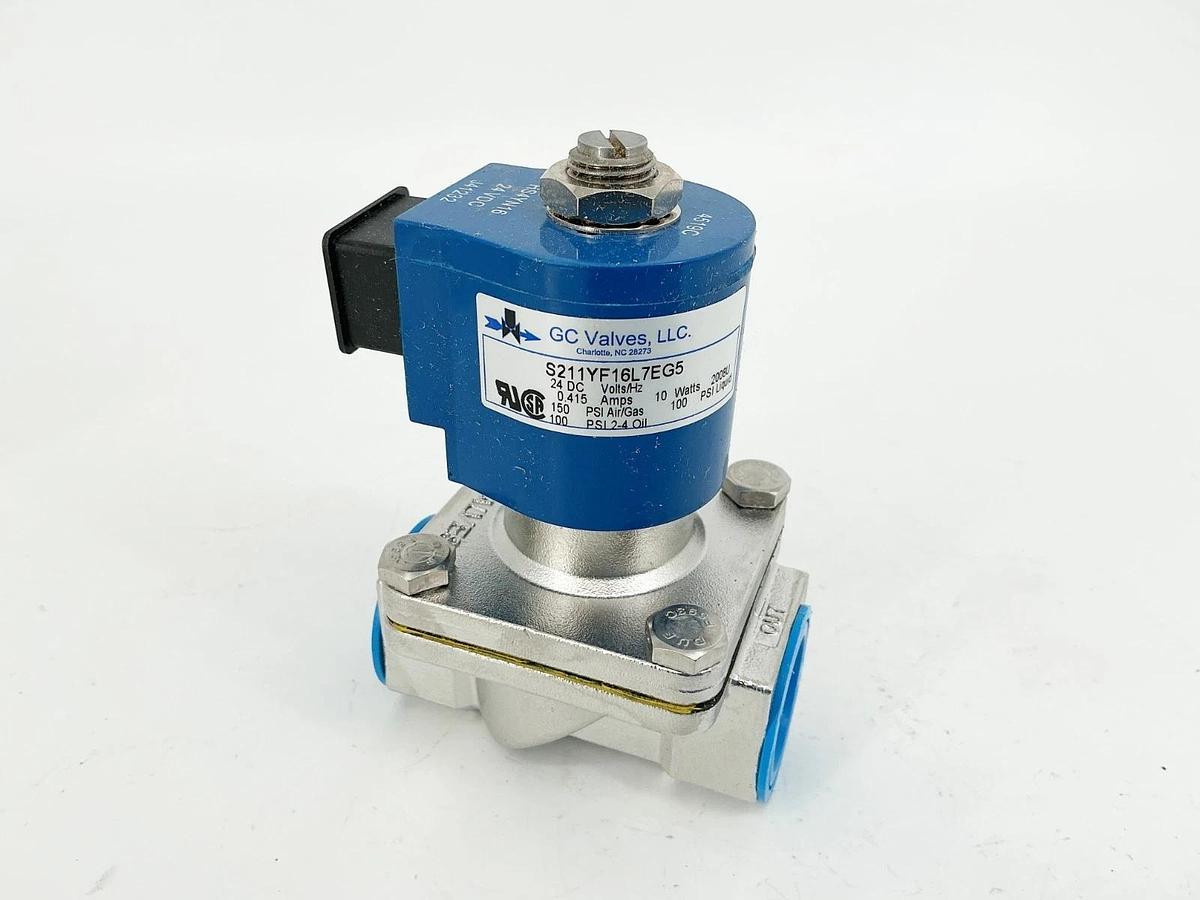 New GC Valves S211YF16L7EG5 24VDC 3/4"NPT 150PSI 10W