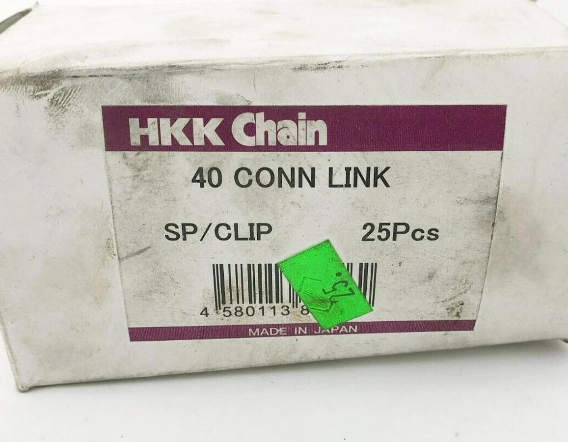Box of 25 HKK Chain ANSI 40 Connecting Links Spring Clip