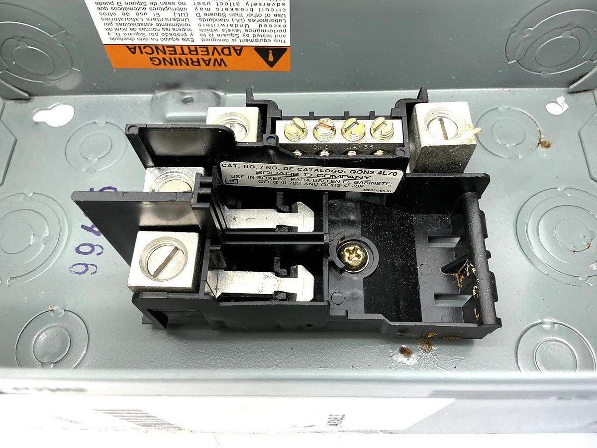 New Square D QO2-4L70S Ser G2 QO Load Center 1PH 2W 240V 50/60HZ