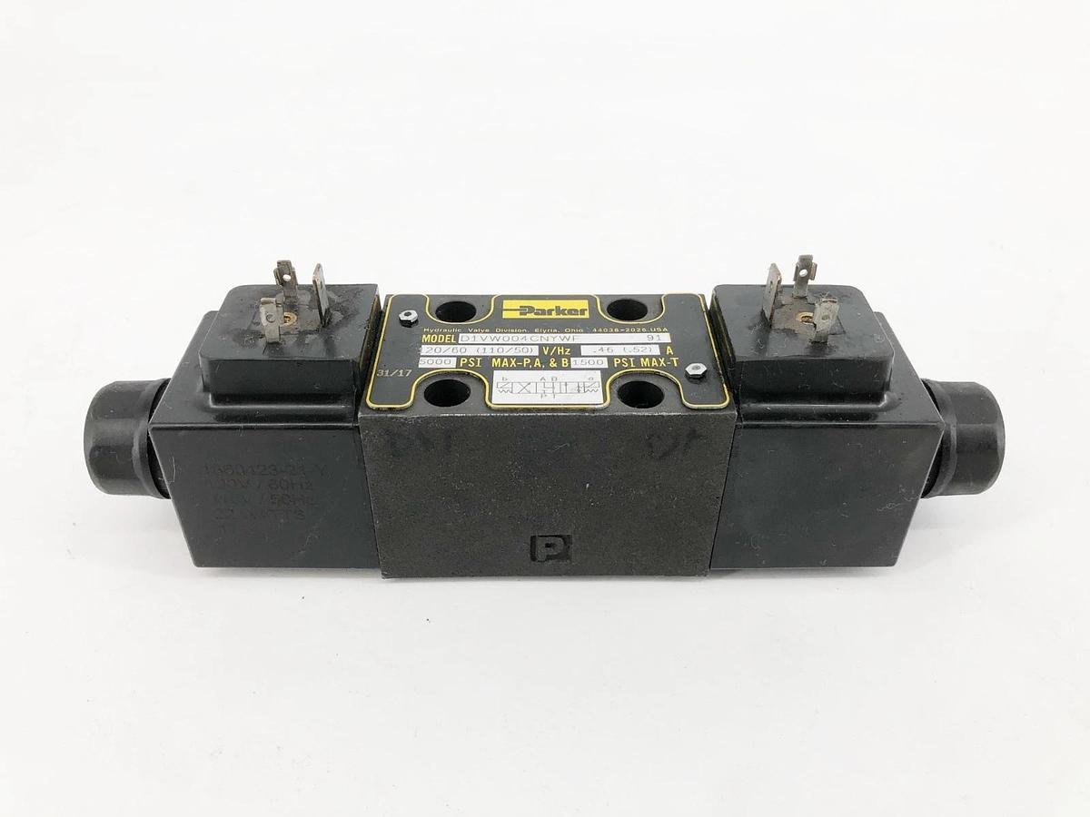 Used Parker D1VW004CNYWF Directional Valve 120V .46A 5000psi