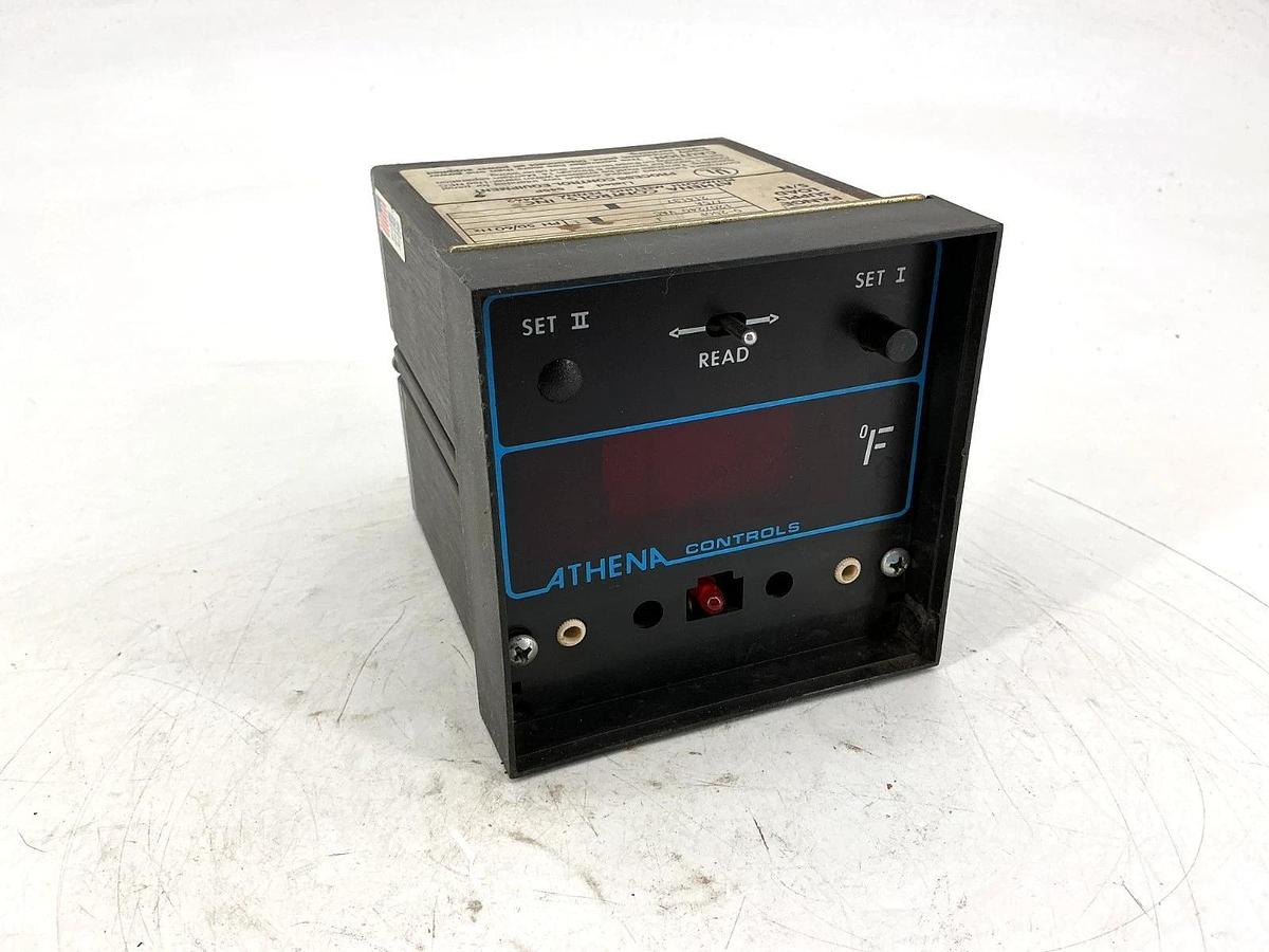 Used Athena Controls 4000-B Temp Controller 0-250F 7/5A 120/240VAC 1PH 50/60HZ 4000B