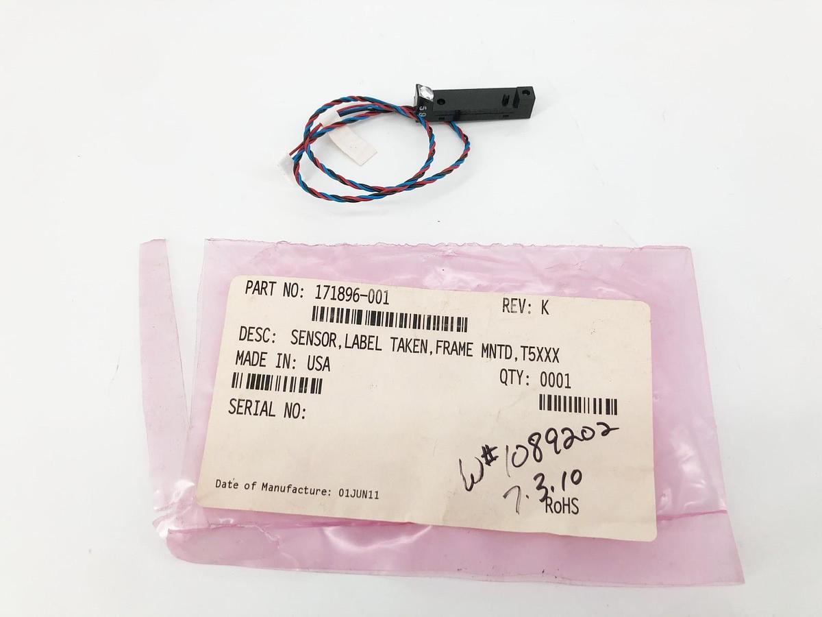 New 171896-001F Frame Mounted Label Taken Sensor for T5000 SL5000 Printers Rev K