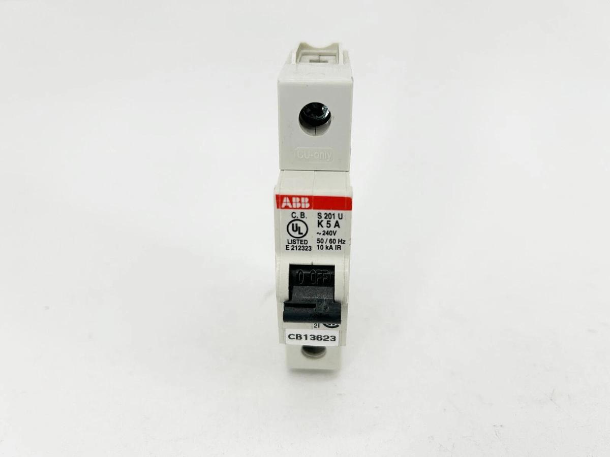 Lot of 2 New ABB S201UK5A Circuit Breakers 1-Pole 5A 240V