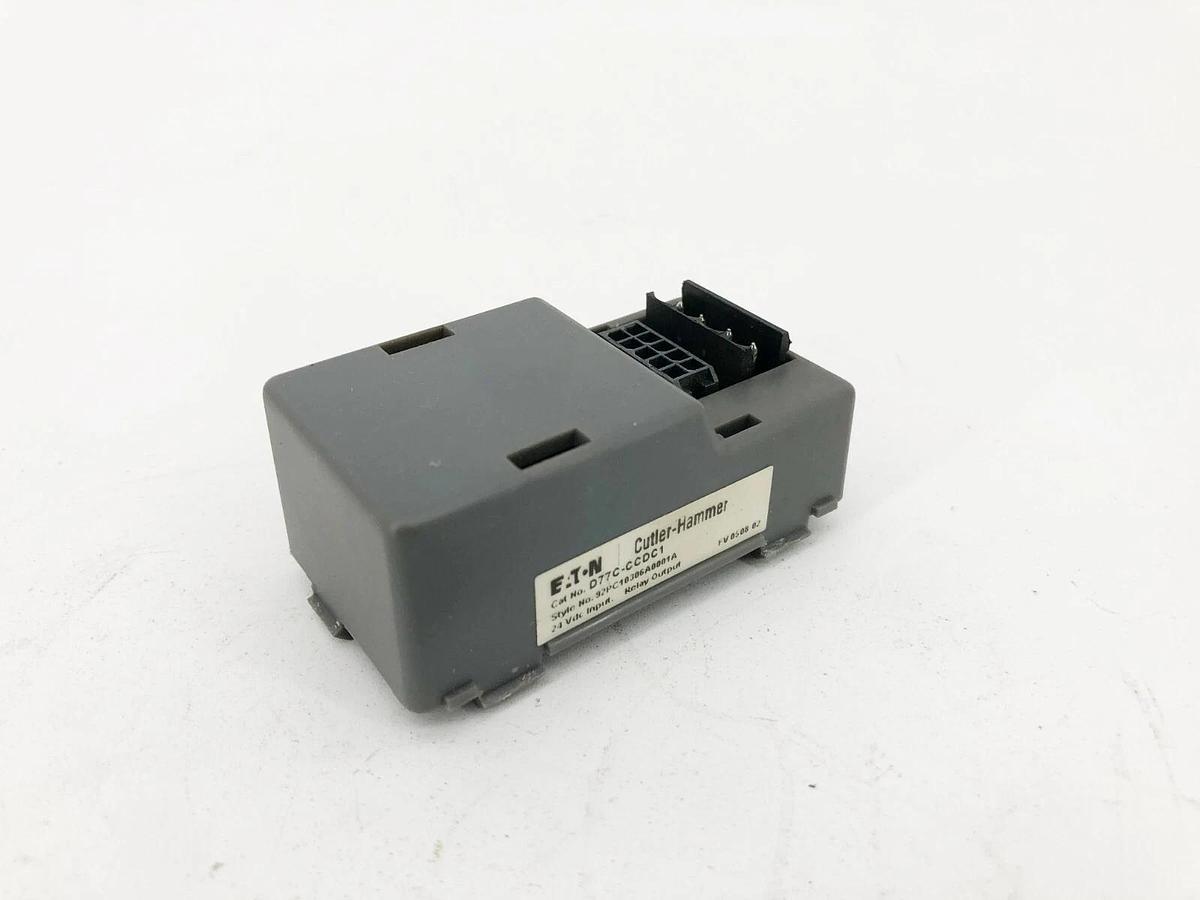 Used Eaton Cutler Hammer D77C-CCDC1 Output Relay Module 24VDC Input