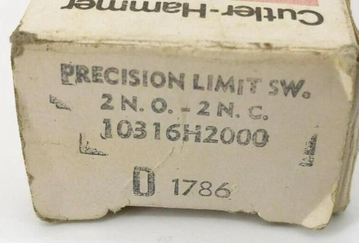 New Cutler Hammer 10316H2000A Precision Limit Switch