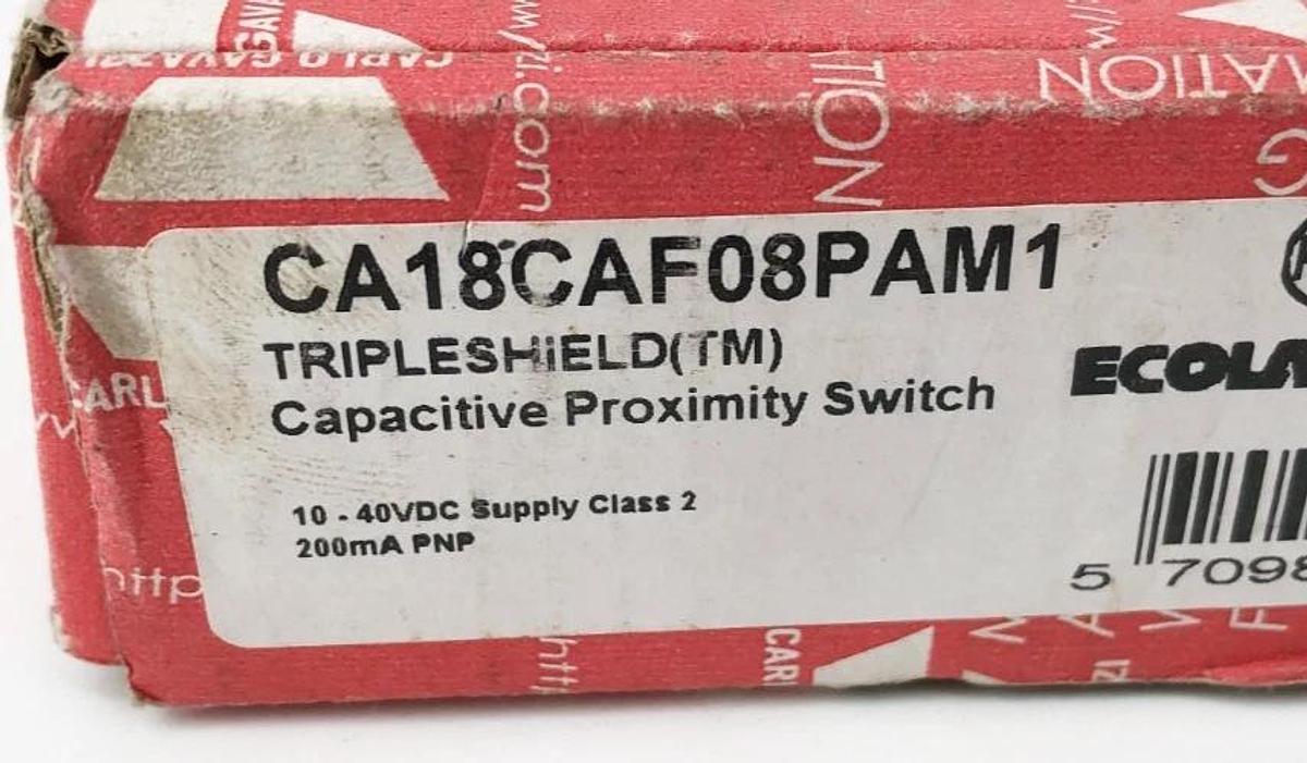New Carlo Gavazzi CA18CAF08PAM1 Capacitive Proximity Sensor 10-40VDC