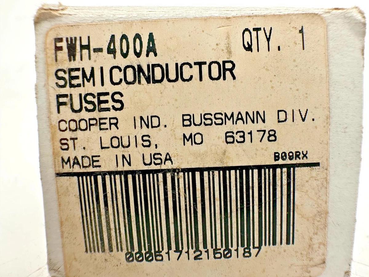 New Bussmann FWH-400A Semiconductor Fuse 400A 500V