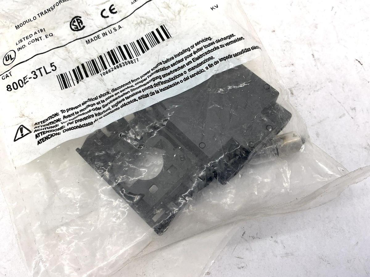 Lot of 2 New Allen Bradley 800E-3TL5 Ser B Transformer Module w/ Latch 110/120V