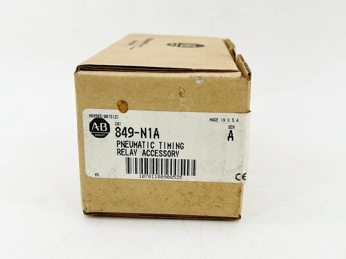 New Lot of 2 Allen Bradley 849-N1A Pneumatic Timing Relay Accessory