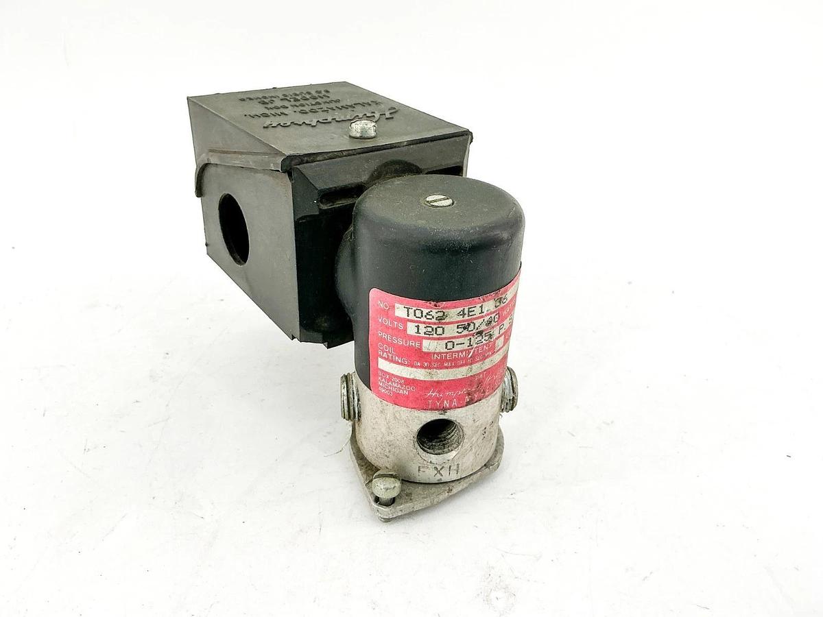 Used Humphrey T062-4E1-36 Solenoid Valve 120V 8.2W 0-125PSI