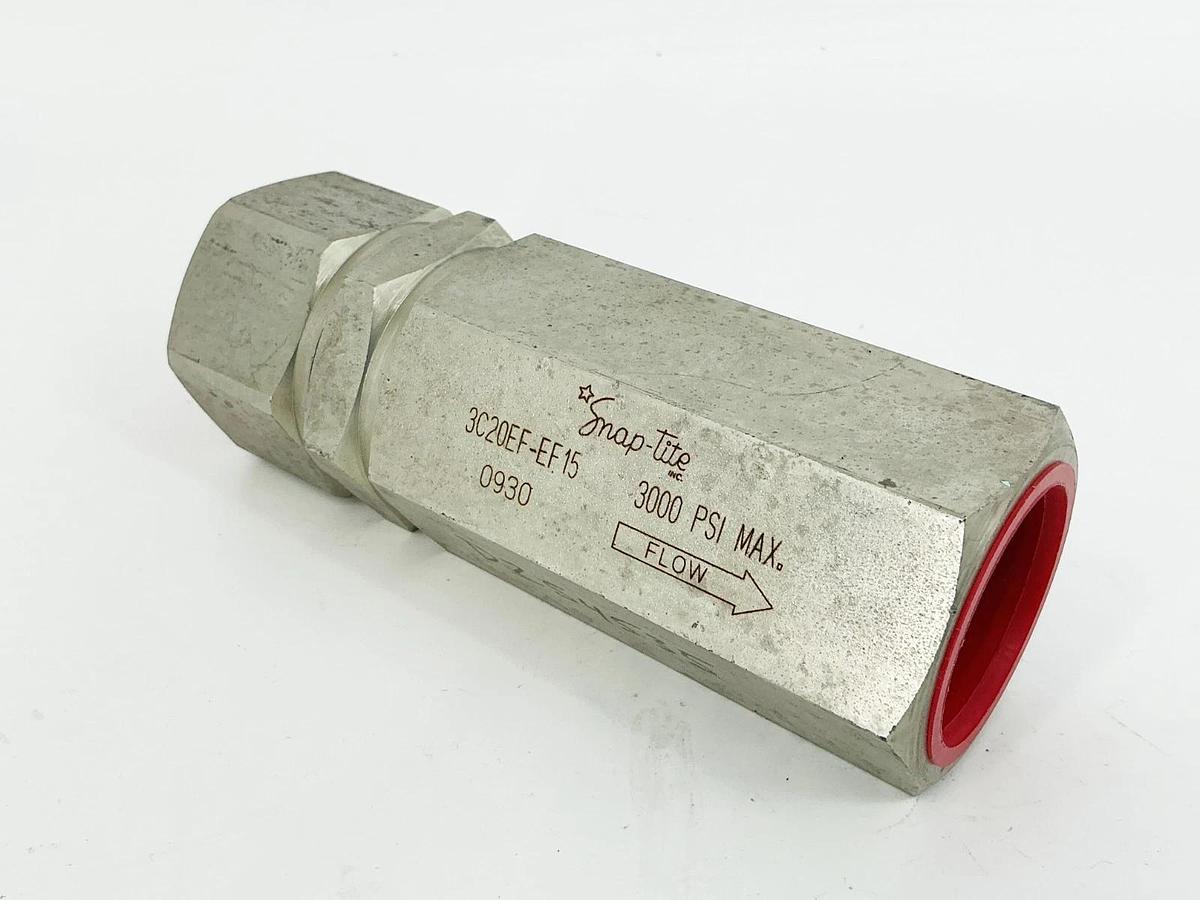 New Snap-Tite 3C20EF-EF15 Hydraulic Check Valve 3000PSI