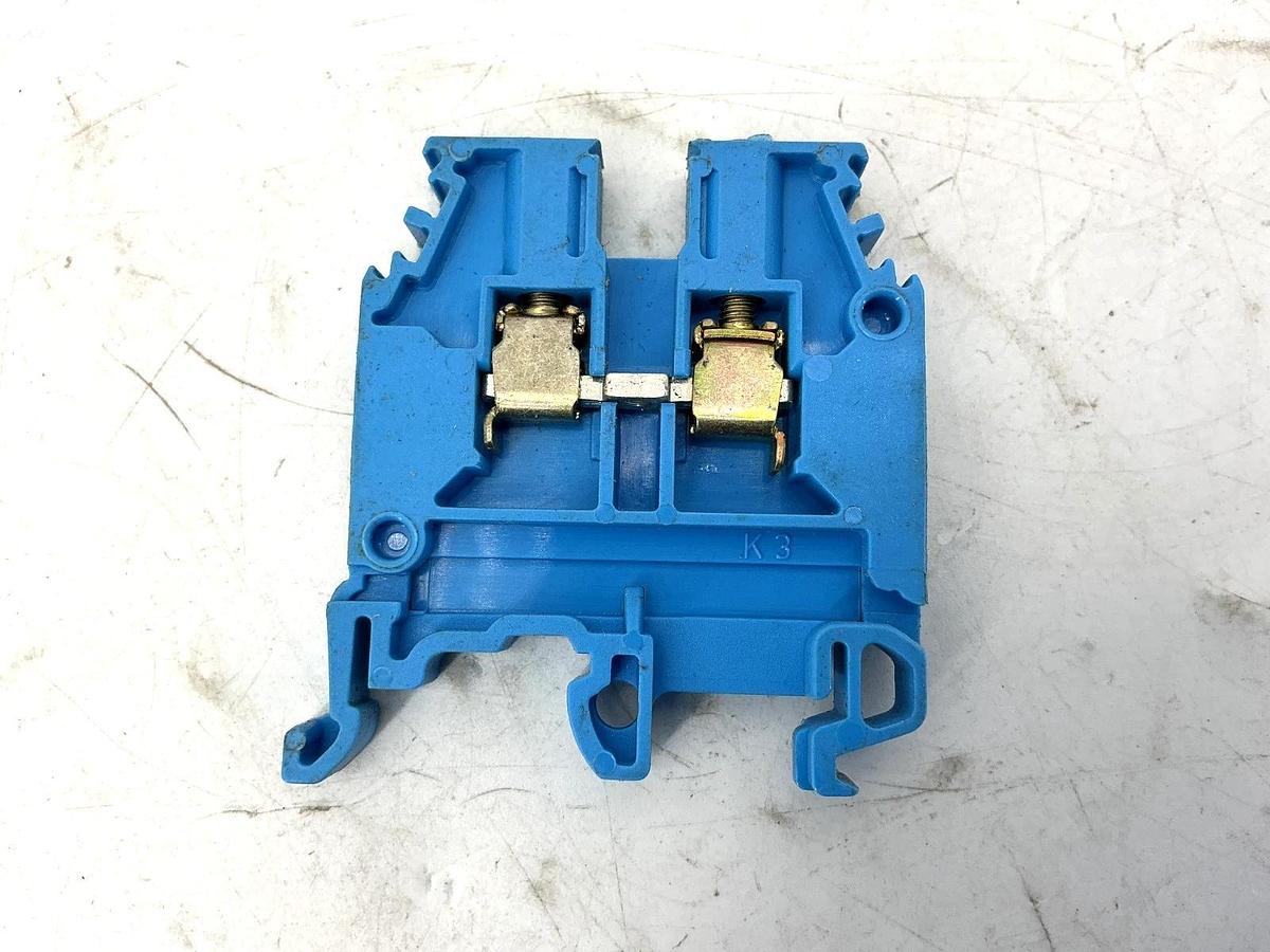 Used Lot of 22 ABB Entrelec M4/6-5116-BLUE Terminal Block 10AWG 25A 600V M4/6-5116