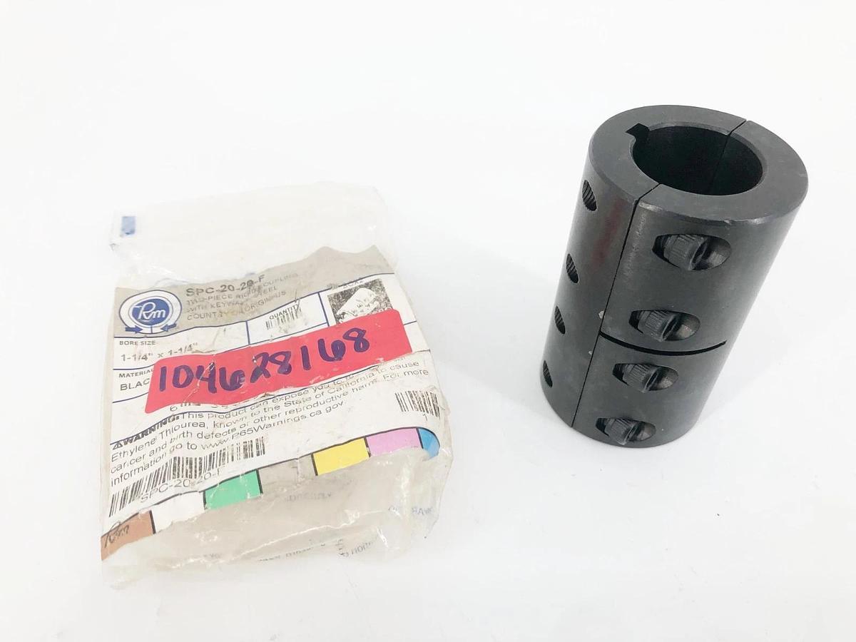 New Ruland SPC-20-20-F Rigid Coupling w/ Keyway 1-1/4" x 1-1/4" Bore