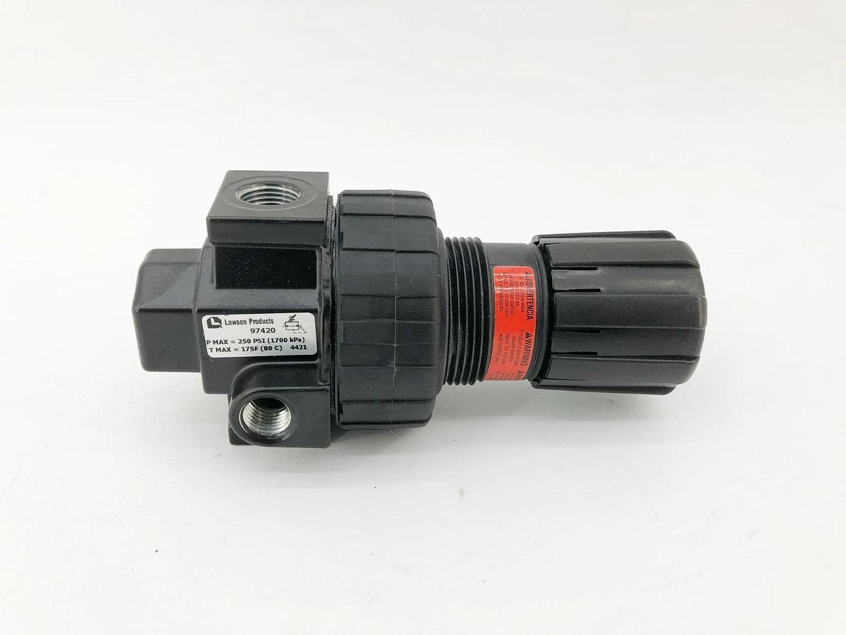 New Lawson 97420 Regulator 3/8" Body 3/8-18 Female NPT 250psi - No Box