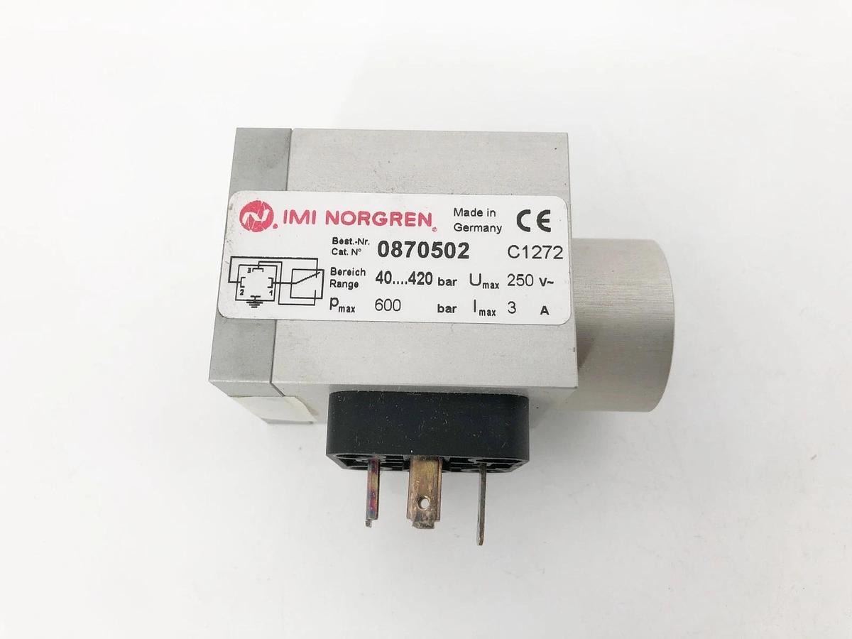 New IMI Norgren 0870502 Pressure Switch 4-420 Bar 250V 3A 600 Bar Max