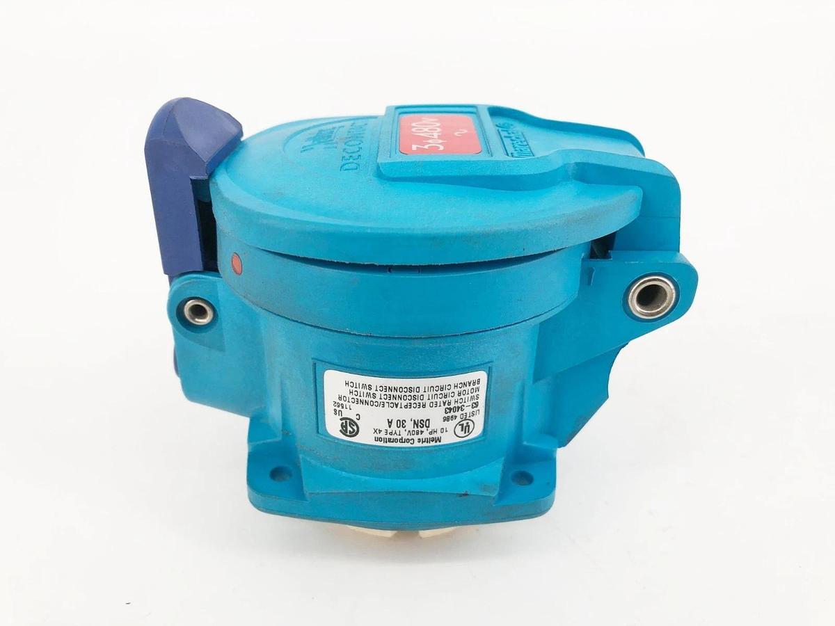 New Meltric 63-34043 Switch Rated Receptacle DSN30 480V 30A - No Box