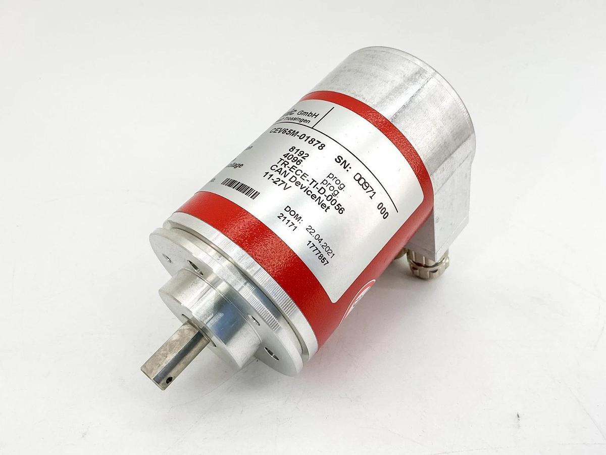 New TR Electronic CEV65M-01878 CAN DeviceNet Encoder 11-27V 4096 Revs 8192 Steps