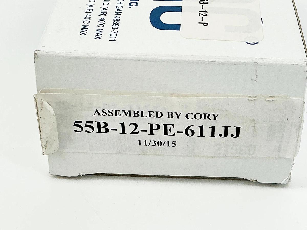 New Mac Valves 55B-12-PE-611JJ Solenoid Valve 24VDC 8.5W 150PSI