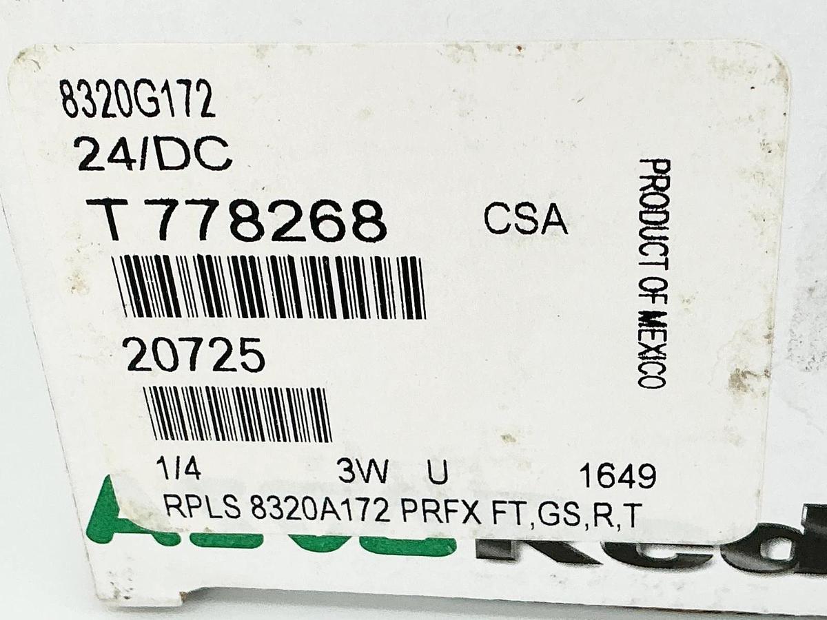 New Asco 8320G172 Solenoid Valve 75PSI 1/4" 3W 24VDC